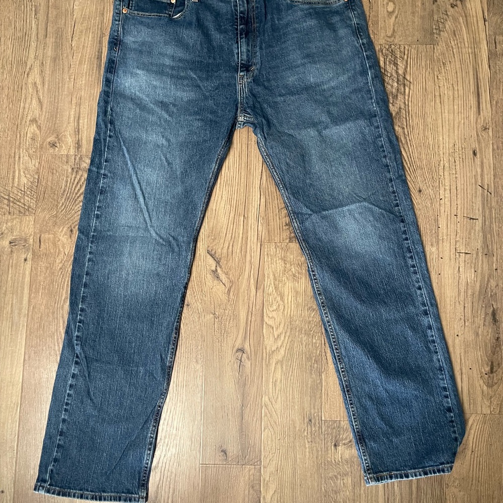 Levi's Straight Fit Jeans in Deep Blue